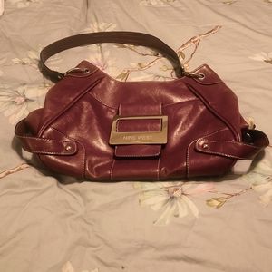 Nine West Red leather shoulder bag.
